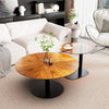 2x Nesting Coffee Table Heavy Duty Metal Frame Living Room Side Table Nightstand