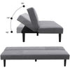 Modern 3 Seater Fabric Sofa Bed Recliner Leaning Couch Settee Home Theater Futon