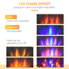 1000W/2000W Electric Wall Fireplace LED Flame Effect Timer Remote Heater