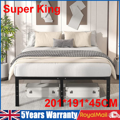 6ft Super King Metal Bed Frame Modern Stylish Bedroom Furniture Aswspcubpxdwlkwg