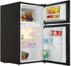 Cookology Under Counter Fridge Freezer 85L 48cm Freestanding - Black UCFF87BK