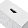 Slimline Wooden Multi-purpose Bathroom Storage Box Floor Cabinet Unit 37x33x18cm