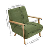Comfy Armchair Stylish Modern Living Room Accent Chair Wood Frame Armchair Green