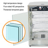 Commercial Hot Food Warmer Display Cabinet Showcase Pie Pizza Heated Counter Top