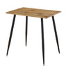Dining Table, Small 2 Seater Kitchen Table, Oak Effect Top Kitchen Table (80cm)