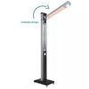 Freestanding Electric Patio Heater - 1.8kW with 5 Heat Setting