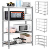 5 Tier Stainless Steel Shelving Unit Kitchen Metal Storage Shelf Garage Racking