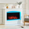 34 Inch Electric Fireplace 7 Color LED Light Surround Suite Fire Heater + Remote