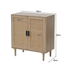 Wooden Storage Cabinet Side Furniture Cupboard Bedroom Hallway 2 Tier Shelf Unit