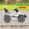 Chic 12V Kids Ride on Car Battery Powered Electric Jeep w/ Soft Start White