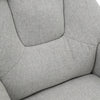 Upholstered Linen Lounge Recliner Chair Swivel & Footstool Armchair Home Office