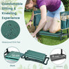 2-in-1 Garden Kneeler Seat EVA Pad Bench Foldable Garden Tool w/2 Tool Pouches
