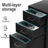 Modern Metal Chest of Drawer Storage Bedside Cabinet Filing Cabinet With Wheels