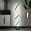 Modern Curved Spiral Floor Lamps Reading Lights Cool White Living Room Lighting