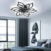 63cm 3 Blades Dimmable Ceiling Fan with Lighting LED Light APP Bluetooth Control