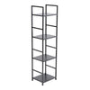 2/3/4/5 Shelf Metal Framed Wooden Bookcase Industrial Modern Bookshelf Display