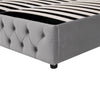 Ottoman Bed Gas Lift Storage Bed 5ft King Size Double Bed Frame Velvet Grey