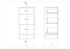Bathroom Cabinet Cupboard Unit Storage 3 Drawer Wood Floor FreeStanding Rack