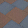 Fall Rubber Tiles 24pcs, 50x50x3cm, High Impact Resistant, Slip H9E9
