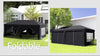 3 x 6m Pop Up Gazebo Height Adjustable Party Tent w/ Storage Bag Grey