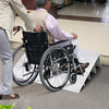 10.5CM Adjustable Door Ramp Adjustable Aluminum Rise Entry Ramp for Wheelchairs