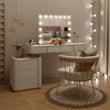 Hollywood Makeup Mirror Large Vanity Light Mirror with 15 Dimmable LED Bulb Gold