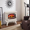 NEW Electric Fireplace Heater Black Stove w/ LED Flame Effect Freestanding