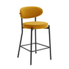Dusk Mia Mustard Matte Velvet Set of 2 Barstools RRP £399