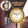 Outdoor Garden Paddington Station Wall Clock Double Sided Hanging Bracket Clocks