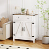 Kitchen Pantry Storage Cabinet Farmhouse Sideboard Buffet Cabinet-White