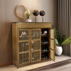 Wooden 4 Tier 3Door Drawer Shoe Cabinet Organiser Tidy Hallway Furniture Console