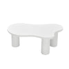 Cloud Coffee Table Modern White Coffee Table for Living Room Irregular Tea Table