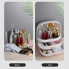 XLarge Cosmetic Skincare Organiser Tabletop Make-Up Storage Case 2 Drawers Box