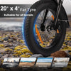 SHIMANO 20" Folding Electric Bike 36V 13Ah 250W City Ebike 15.5mph Fat Tire