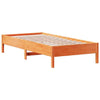 Bed Frame Wax Brown 90x200 Solid Wood Pine L1C0