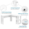 Corner Desk Office Desk L-Shaped Computer Desk Laptop Table for Home Office