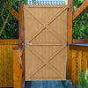 Wooden Garden Gate Pedestrian Wooden Gate Timber Entrance Pathway Cottage Gate