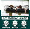Single Flocked Camping Airbed Inflatable Mattress Blow Up Air Bed Pump