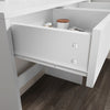 Bedroom White Dressing Table Makeup Desk Vanity Unit with Mirror 2 Drawers Stool
