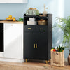 Buffet Sideboard Freestanding Kitchen Storage Cabinet with 2 Doors Black