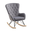 Lazy Recliner Rocking Chair Rocker Armchair Lounge Single Sofa Solid Wood Legs