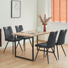 Dining Chairs 2 New Velvet / Faux Leather Seat Metal Legs Dining room Chair