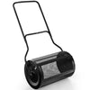 76L Metal Mesh Roller Compost Spreader Peat Moss Spreader Top Soil Seed Spreader