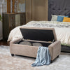 Linen Storage Ottoman Chest Box Pouffe Bench Bedroom Bed End Window Seat Stool