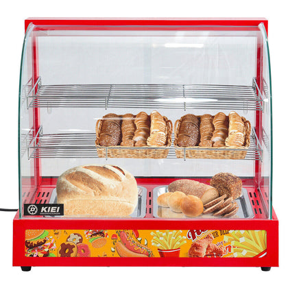 Hot Food Warmer Display Commercial Cabinet Showcase Warming Counter Top Pasties