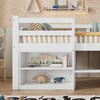 Kids Children's Bed Cabin Bed Mid Sleeper with Drawers Storage Bed Frame White