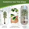 160 CM Artificial Ficus Tree Tall Indoor Plant Fake Home Office Decor Plant