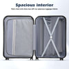 New 20" 24" 28" Hard Shell Cabin Suitcases Travel Trolley Case Hand Luggage