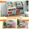 Toddlers Bookcase Toy Storage Organizer Kids Book Rack w/Bookshelves