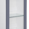 Modern Display Tall Cabinet Bookcase Shelving Units with LED Light 3 Glass Shelf